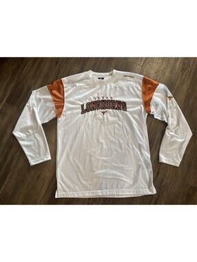 Vintage Starter University Of Texas Longhorns Jersey T-shirt Sz M Burnt Orange